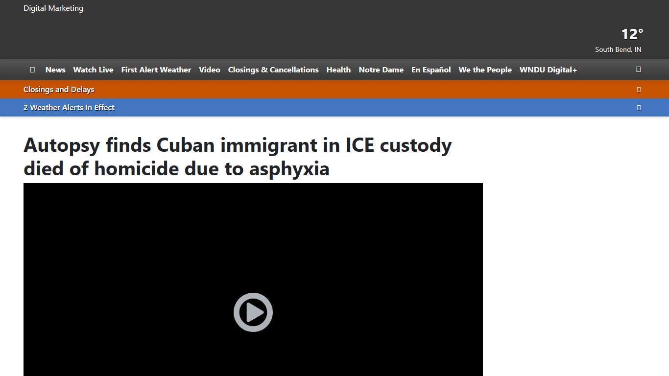 Autopsy finds Cuban immigrant in ICE custody died of homicide due to asphyxia